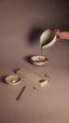matcha pouring with AETHER incense burning 